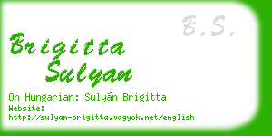 brigitta sulyan business card