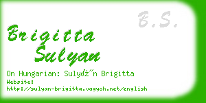 brigitta sulyan business card